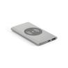 CASSINI. Power bank 4,000 mAh with 5W wireless charger in recycled aluminium (100% rAL)