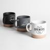 Ceramic mug with clay base 355 ml Earth