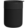 Caneca de cerâmica fosca e silicone de 295 ml com tampa Obsidian
