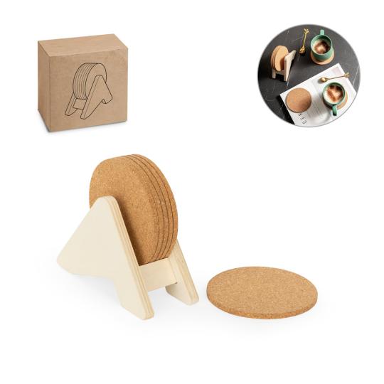 Plywood support with 6 cork...
