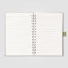 Cuaderno espiral de papel FSC de caja de leche reciclada - A5 Tierra