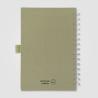 Cahier spiralé en papier FSC de carton de lait recyclé - A5 Terre