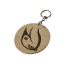 Llavero De Madera Con Cadena Personalizable