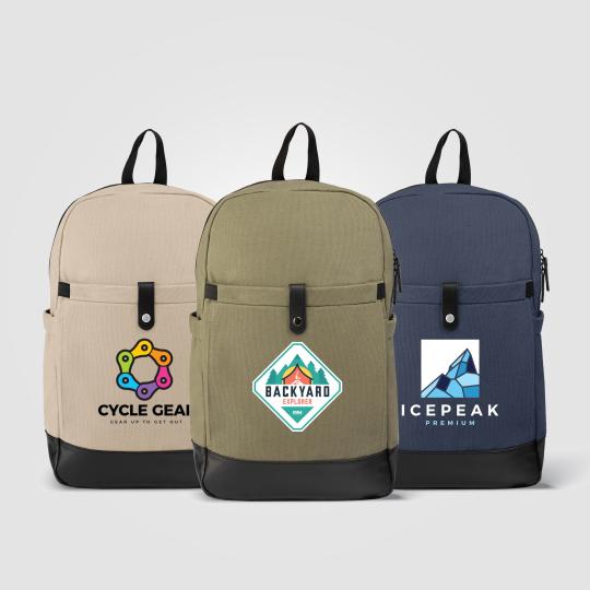 Mochila em lona de algodão...