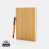 Conjunto de caderno e caneta A5 Bamboo