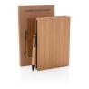Set of A5 Bamboo notebook and pen