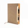 Bloc-notes A5 avec couverture en RPU doux et support pour stylo-bille Softnote