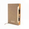 Bloc-notes A5 avec couverture en RPU doux et support pour stylo-bille Softnote