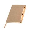 A5 Notepad with soft RPU cover and Softnote ballpoint pen holder