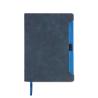 Bloc-notes A5 avec couverture en RPU doux et support pour stylo-bille Softnote