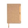 A5 Notepad with soft RPU cover and Softnote ballpoint pen holder