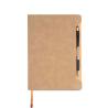 Bloc-notes A5 avec couverture en RPU doux et support pour stylo-bille Softnote