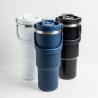 900ml thermal cup in stainless steel DuoSip