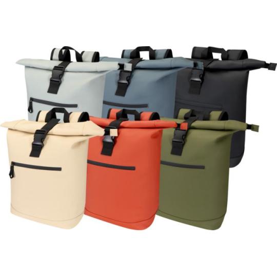 Recycled roll-top backpack...