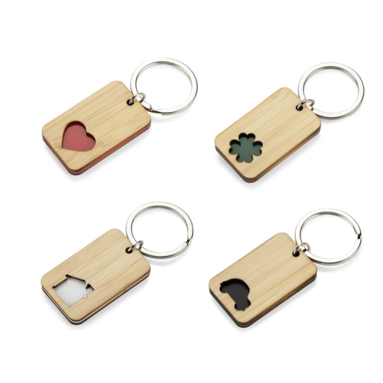 Porte-clés en bambou Carve