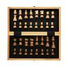 Jeu d'échecs pliable en bois de luxe