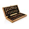 Jeu d'échecs pliable en bois de luxe