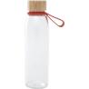 500 ml glass water bottle with silicone handle and bamboo lid Porto Brick
