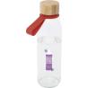 500 ml glass water bottle with silicone handle and bamboo lid Porto Brick