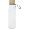 500 ml glass water bottle with silicone handle and bamboo lid Porto Brick