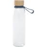 Garrafa de água de vidro com pega de silicone e tampa de bambu de 500 ml Porto Brick