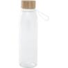 500 ml glass water bottle with silicone handle and bamboo lid Porto Brick