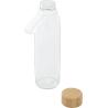 500 ml glass water bottle with silicone handle and bamboo lid Porto Brick