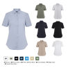 Chemise manches courtes élastique Femme