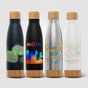 Botella de Acero Inoxidable con Doble Pared de 650 ml Ibiza Bambú