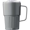 Copo de viagem de parede dupla em aço inoxidável reciclado (450 ml) Calo