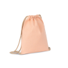 Small bag in recycled material with drawstring