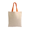 Mini saco de compras em algodão natural 135 g/m2 com alças curtas coloridas Assisi