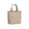 Bolsa de compras de algodón reciclado 150 g/m² con asa corta Elba