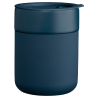 295 ml matte ceramic and silicone mug with Obsidian lid