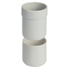 295 ml matte ceramic and silicone mug with Obsidian lid