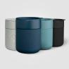 Caneca de cerâmica fosca e silicone de 295 ml com tampa Obsidian