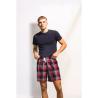 Calções Com Motivo Tartan