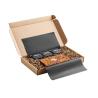 Caixa com 3 chás zen e barra de chocolate belga (Produção)