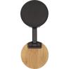 Acabado de chegar  Descarregar imagem  Suporte de telemóvel magnético dobrável de plástico reciclado com detalhes em bambu Alcor