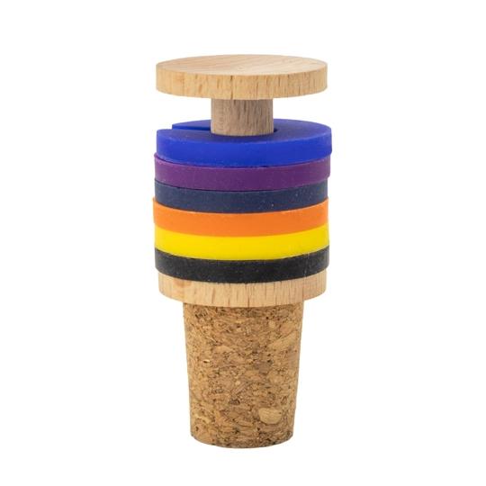 Cork and wood stopper with...