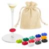 Set de 12 Marcadores de Silicona para Copas Sazul