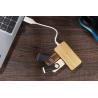 Rivo bamboo USB hub splitter with replaceable card