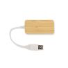 Rivo bamboo USB hub splitter with replaceable card