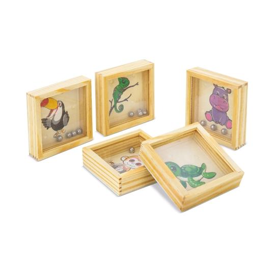 Set of 5 Wooden Jungle Mazes