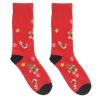 Par de meias com decorações de Natal Soc Large