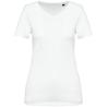 T-shirt decote V de manga curta de senhora Supima®