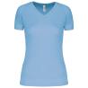 T-shirt de desporto de senhora com decote V de manga curta  Proact®