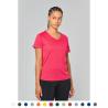 T-shirt de desporto de senhora com decote V de manga curta  Proact®