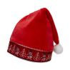 Gorro de Papá Noel rojo y suave con cinta sublimada (Producción)