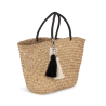Cesta de compras de paja